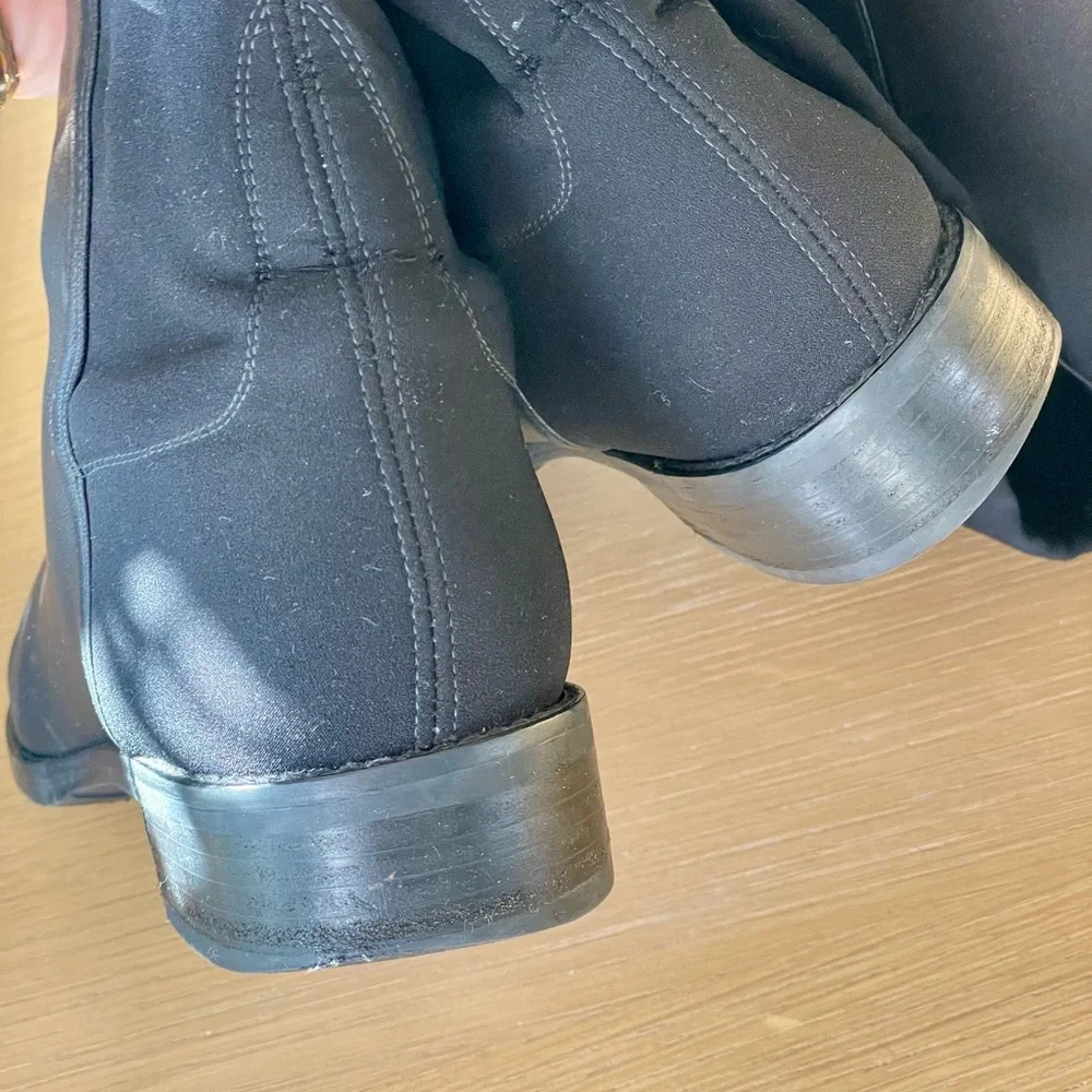 STUART WEITZMAN 5050 NAPPA LEATHER BACK STRETCH OTK BOOTS SIZE 11